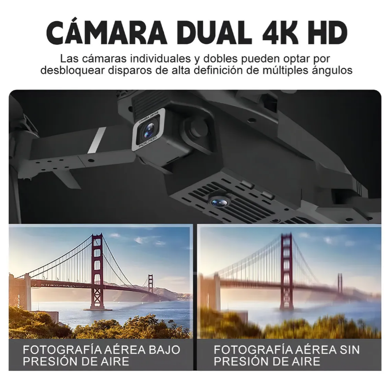Dron con Cámara 4k Wifi