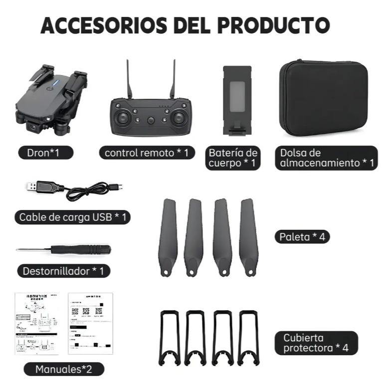 Dron con Cámara 4k Wifi