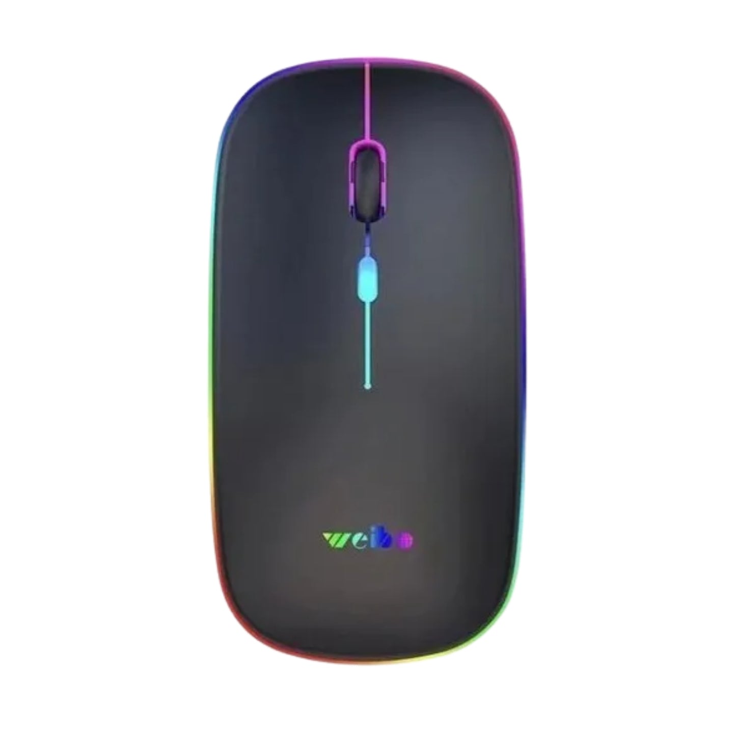 Mouse Óptico Inalámbrico Recargable Led Rgb 2.4ghz