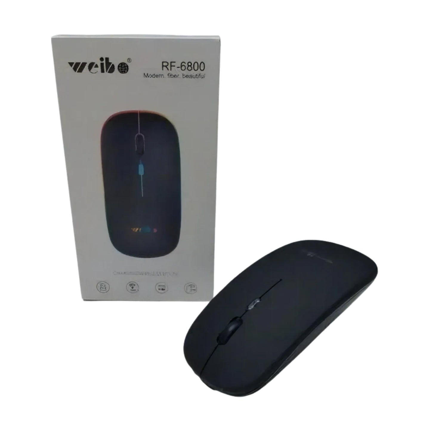 Mouse Óptico Inalámbrico Recargable Led Rgb 2.4ghz