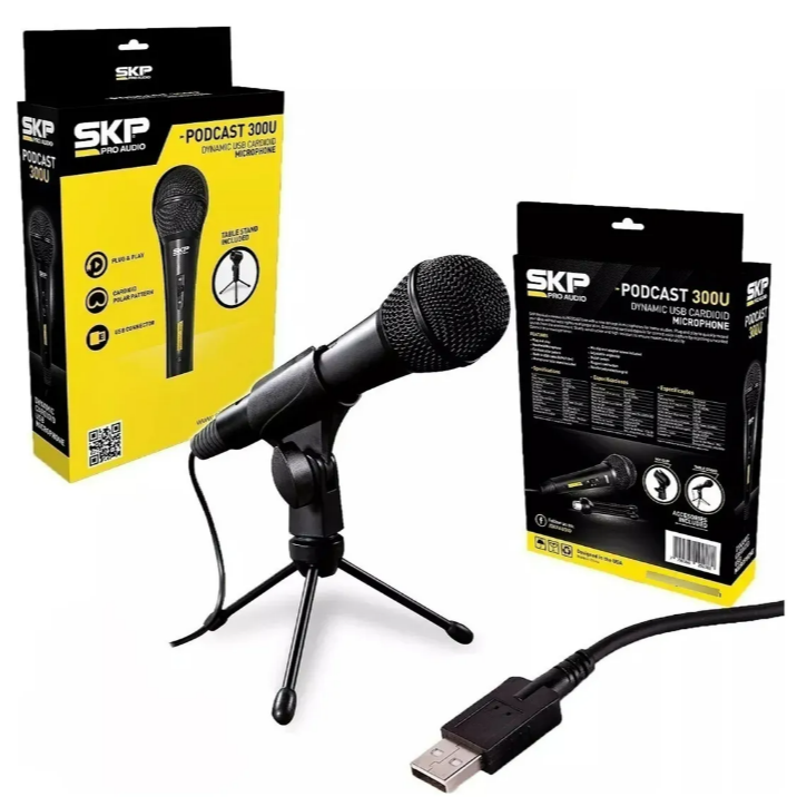 Micrófono de Estudio SKP Podcast 300U