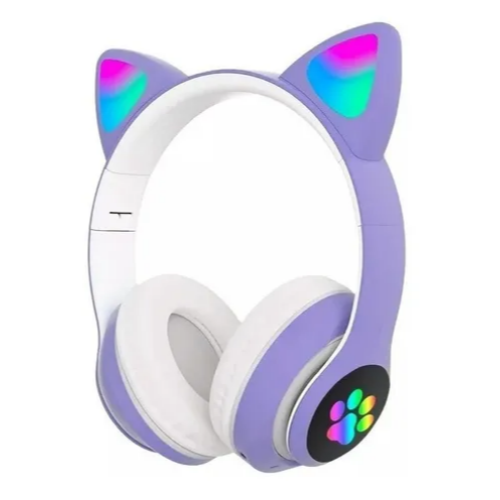 Audífonos Bluetooth RGB Color Violeta