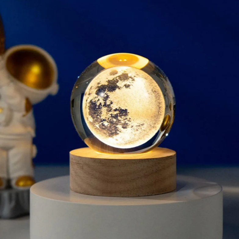 Lámpara Led luz cálida diseño Luna