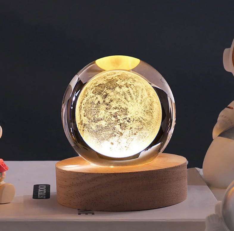 Lámpara Led luz cálida diseño Luna