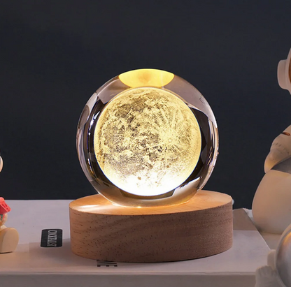 Lámpara Led luz cálida diseño Luna