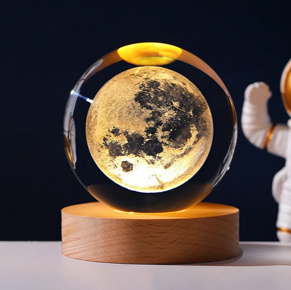 Lámpara Led luz cálida diseño Luna