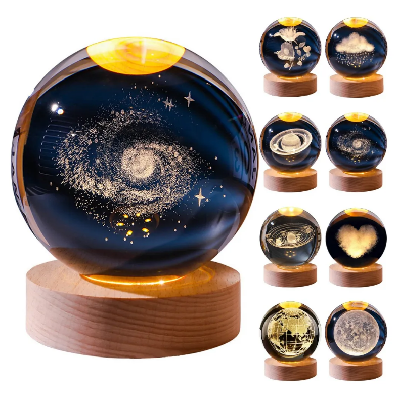 Lámpara Led luz cálida diseño Galaxia
