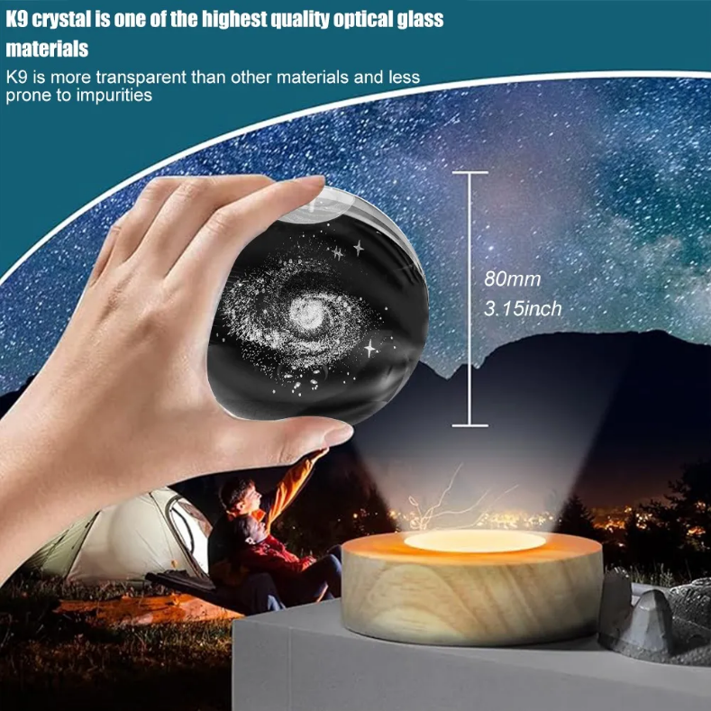Lámpara Led luz cálida diseño Galaxia
