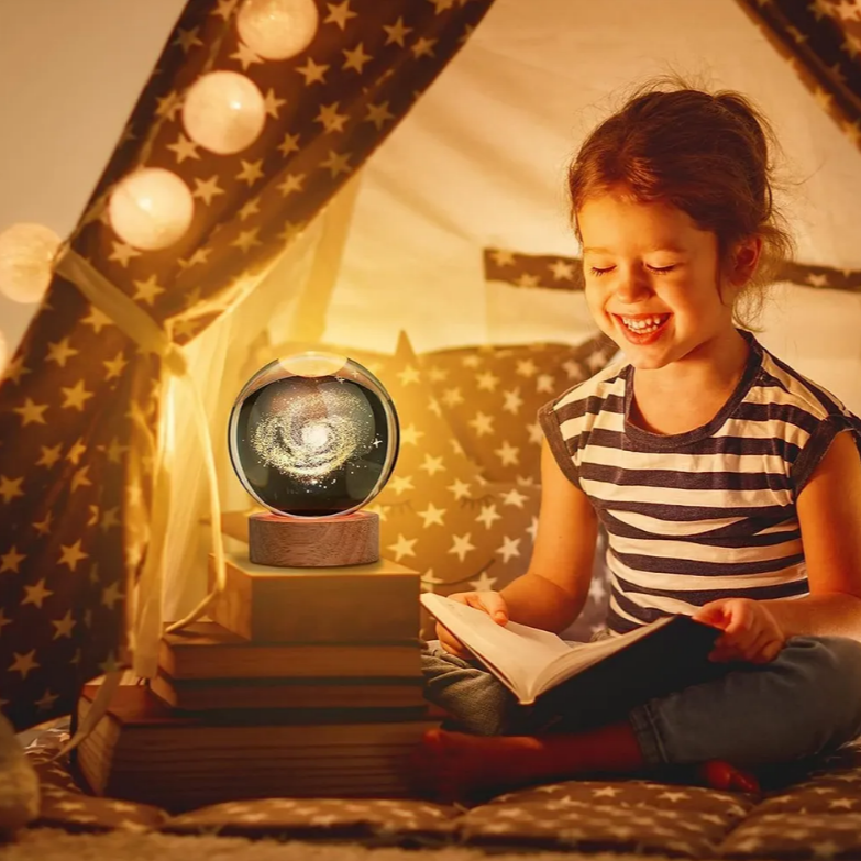 Lámpara Led luz cálida diseño Galaxia