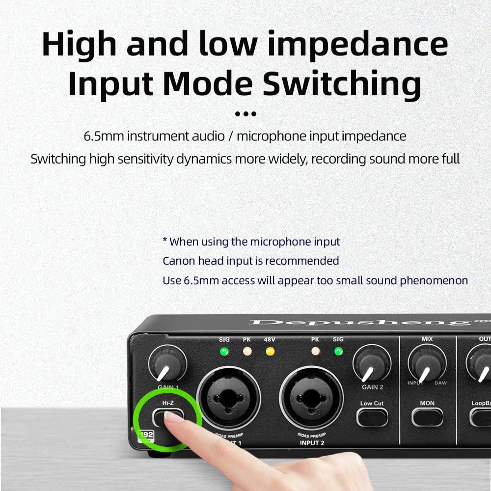 Interfaz de Audio Depusheng MD22