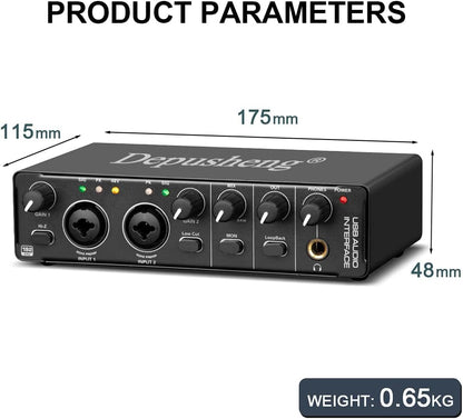 Interfaz de Audio Depusheng MD22